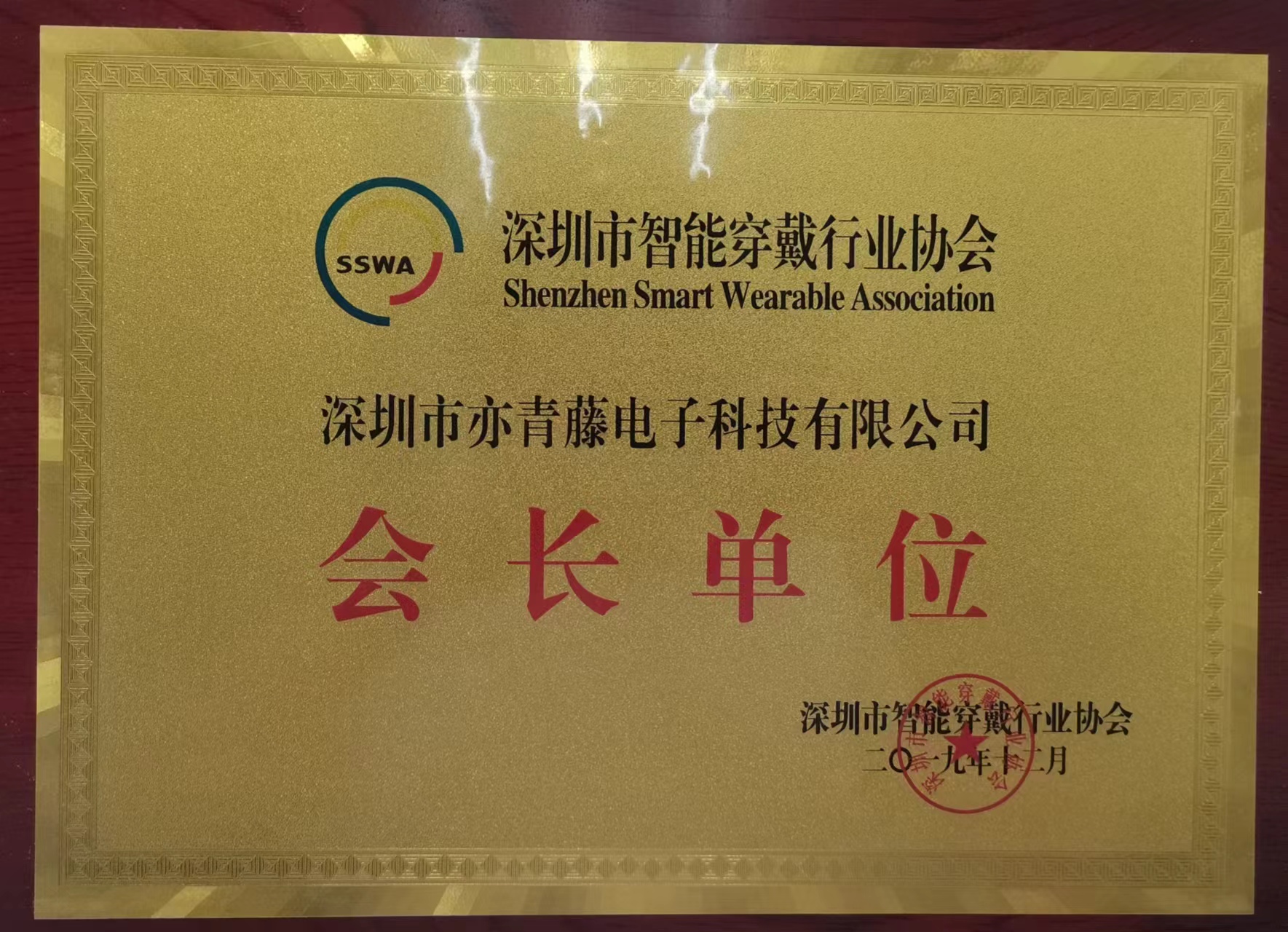 寶安智能穿戴協(xié)會(huì)會(huì)長單位